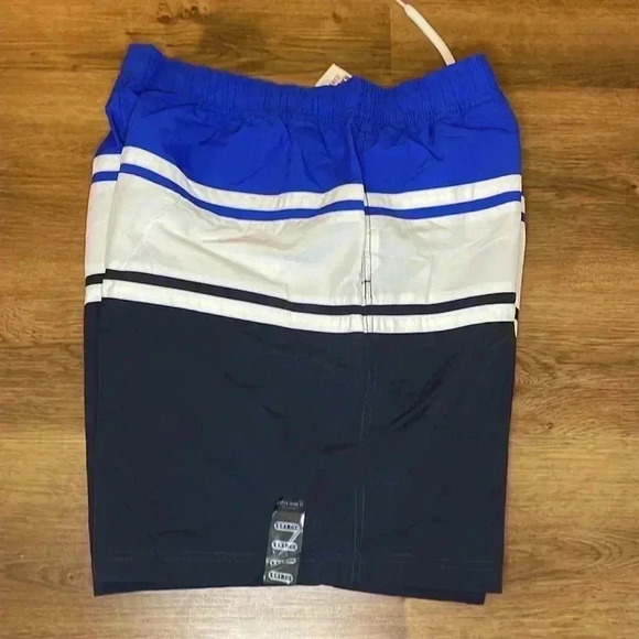 Nautica NWT Men’s XL Elastic Waistband Bright Cobalt Swim Trunks - Picture 4 of 9